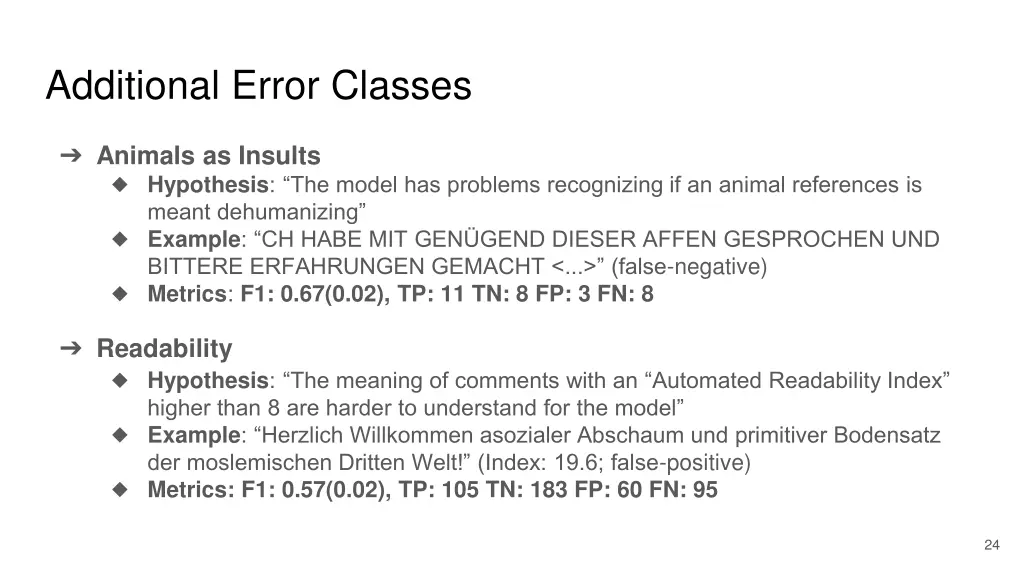 additional error classes 1