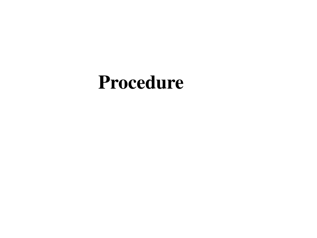 procedure