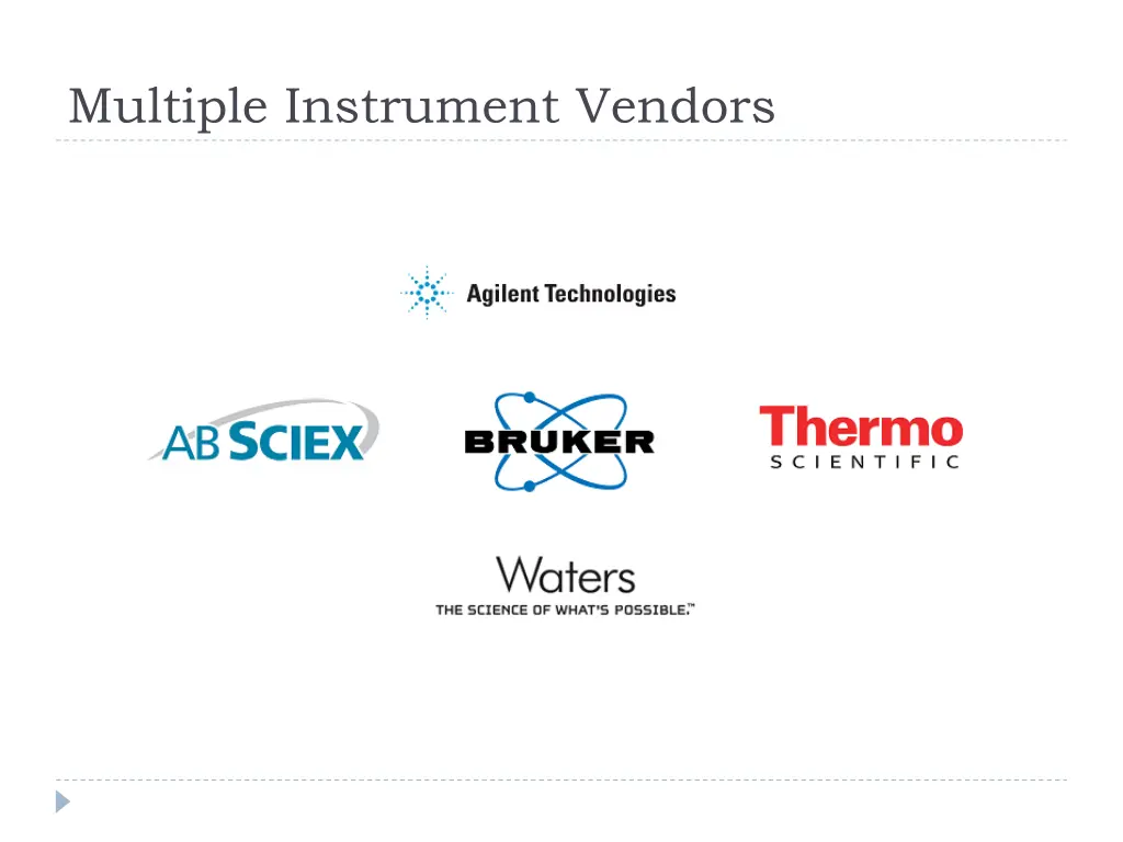 multiple instrument vendors