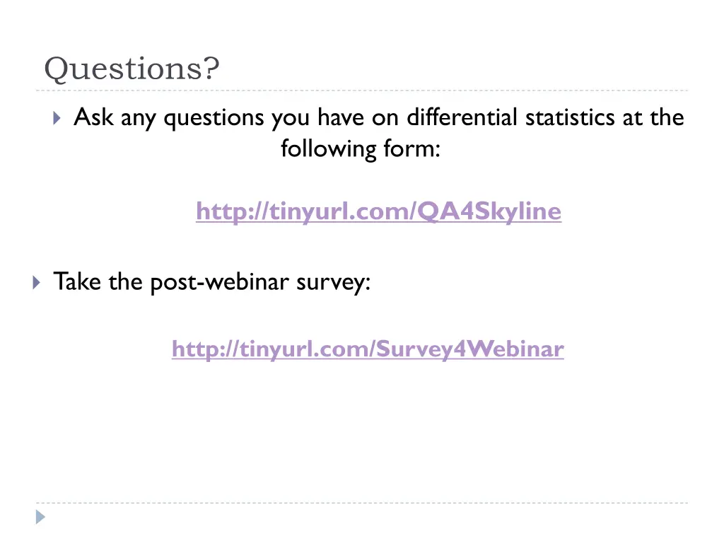 questions