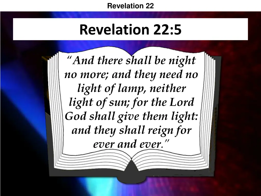 revelation 22 5