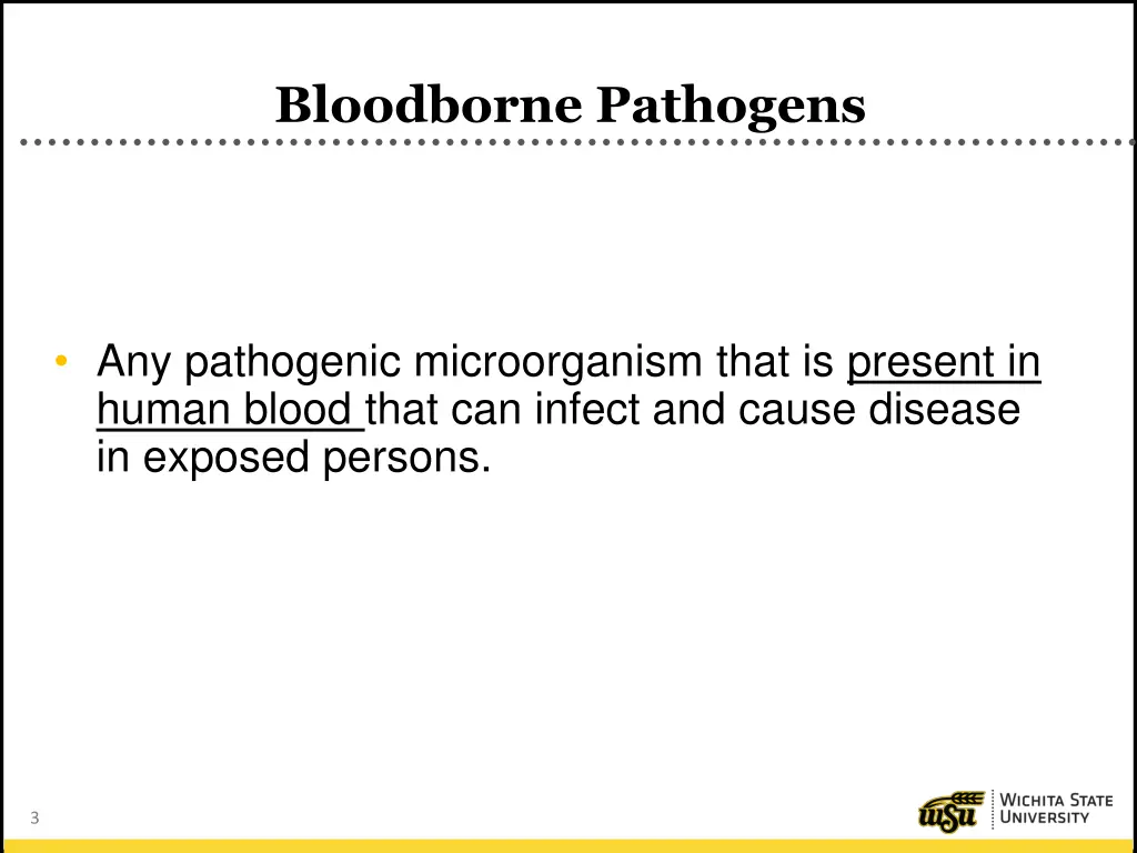bloodborne pathogens 1