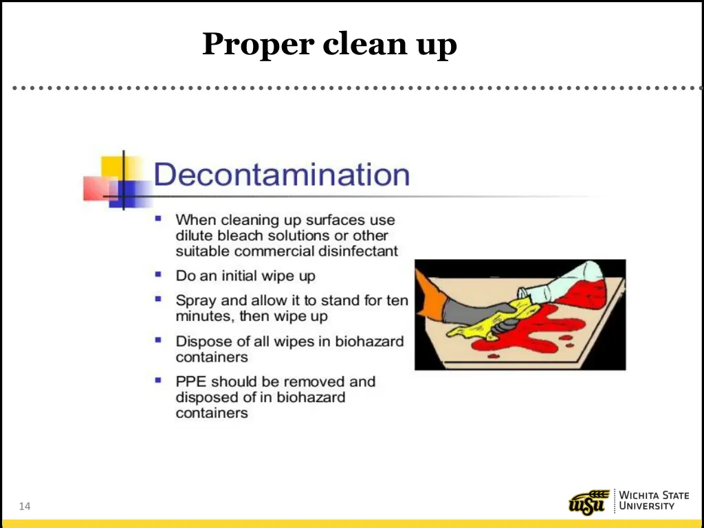 proper clean up