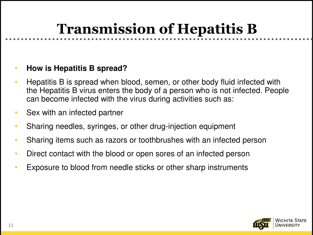 transmission of hepatitis b