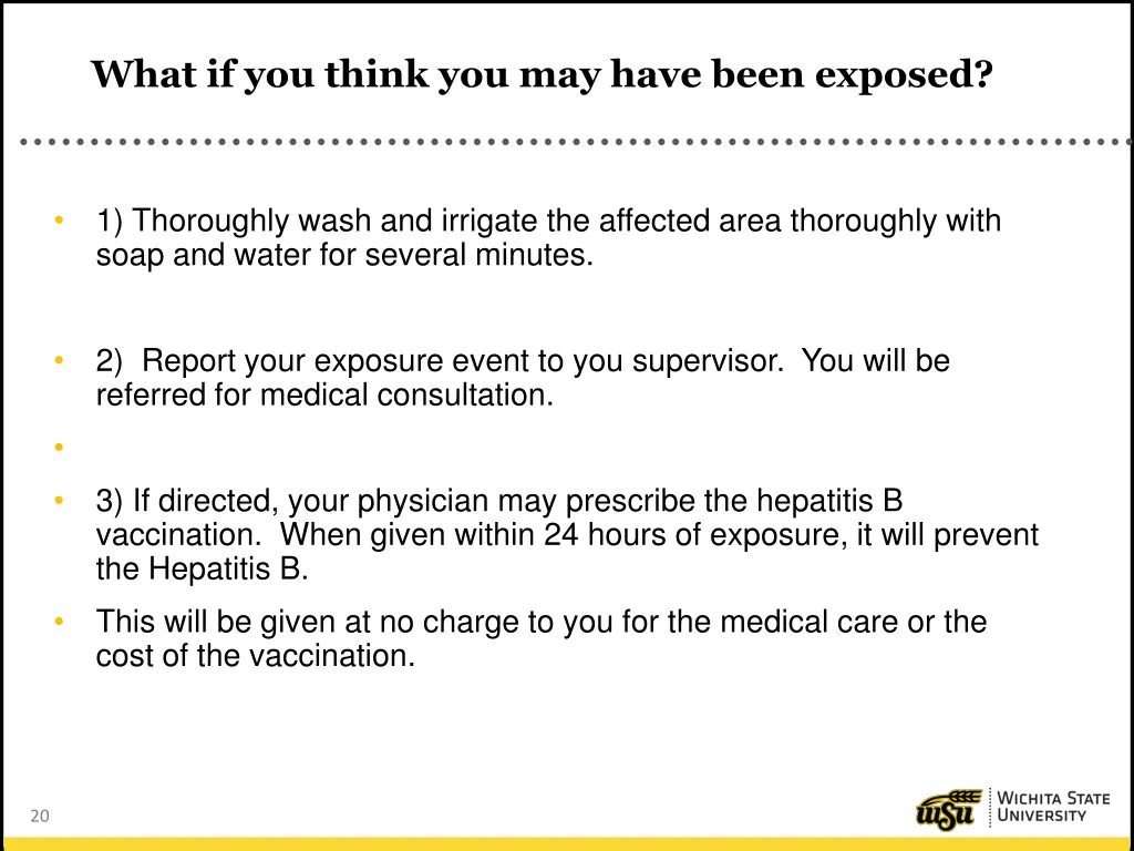 what if you think you may have been exposed