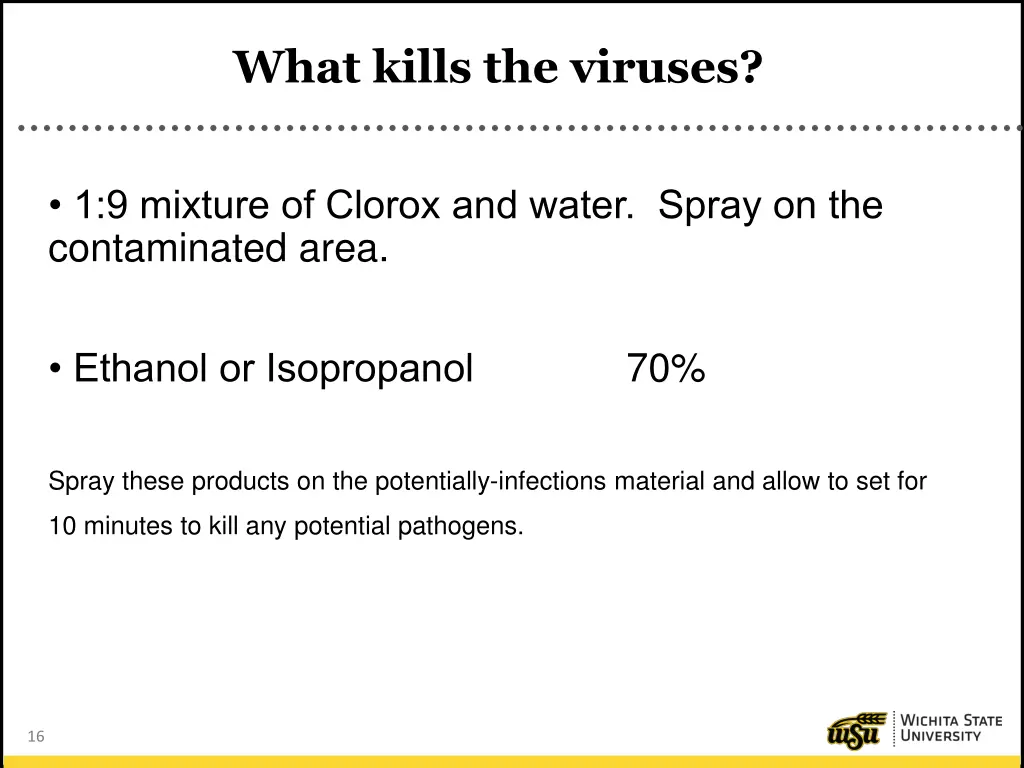 what kills the viruses