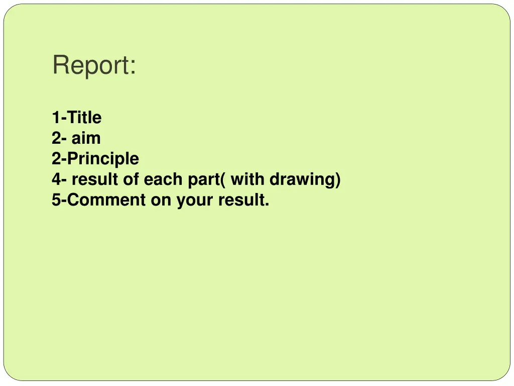 report