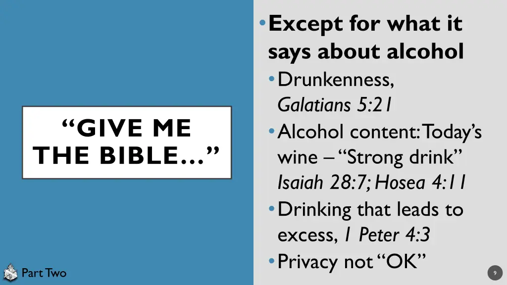 except for what it says about alcohol drunkenness 1