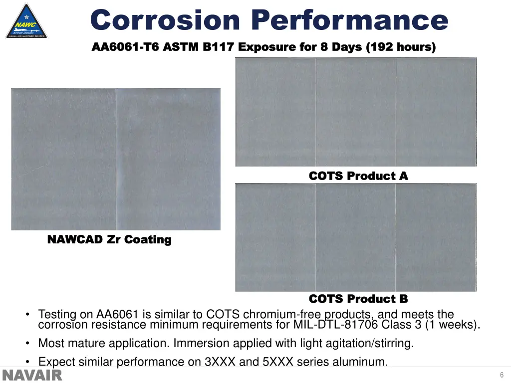 corrosion performance aa6061 aa6061 t6 astm b117