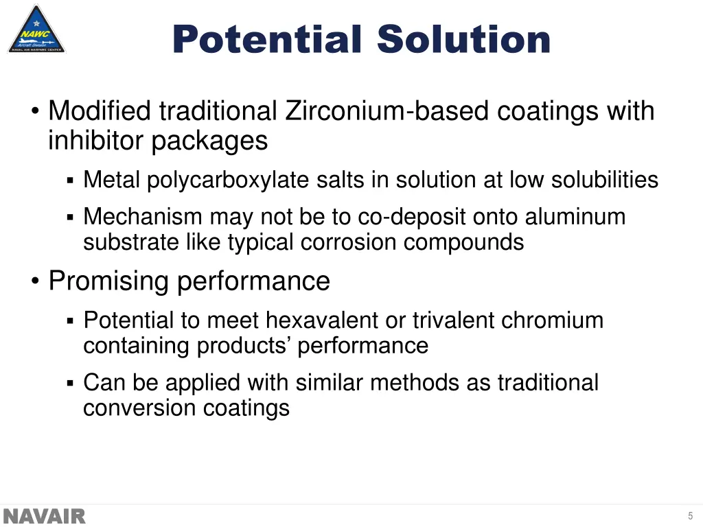 potential solution