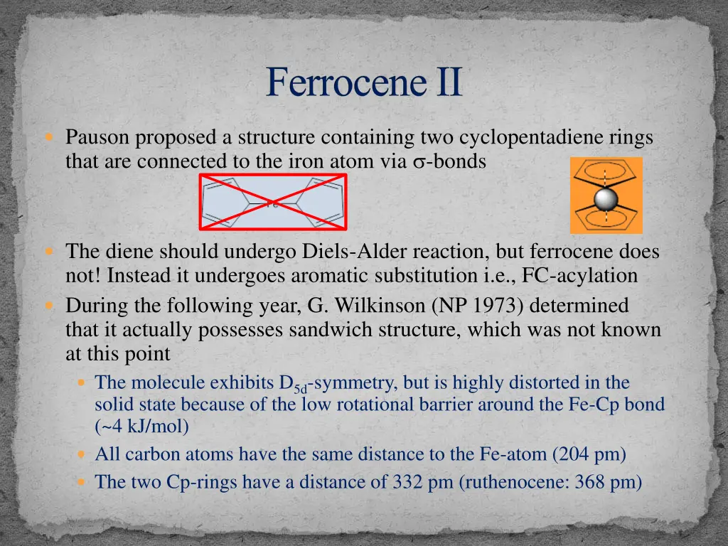 ferrocene ii