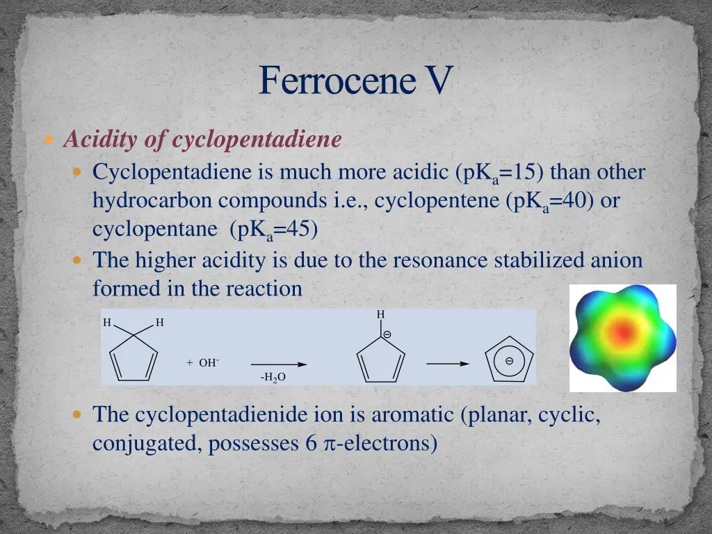 ferrocene v