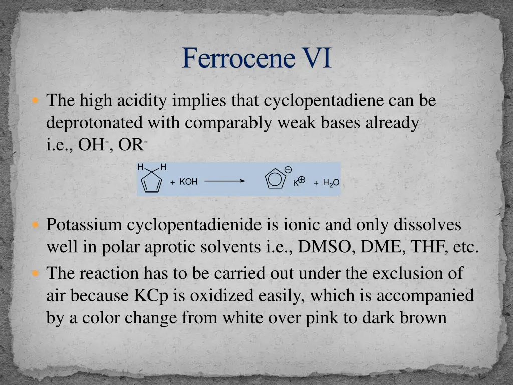 ferrocene vi