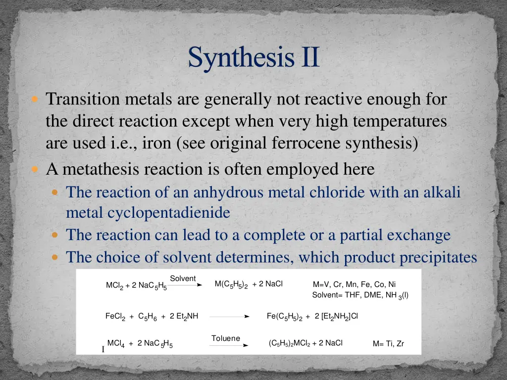 synthesis ii