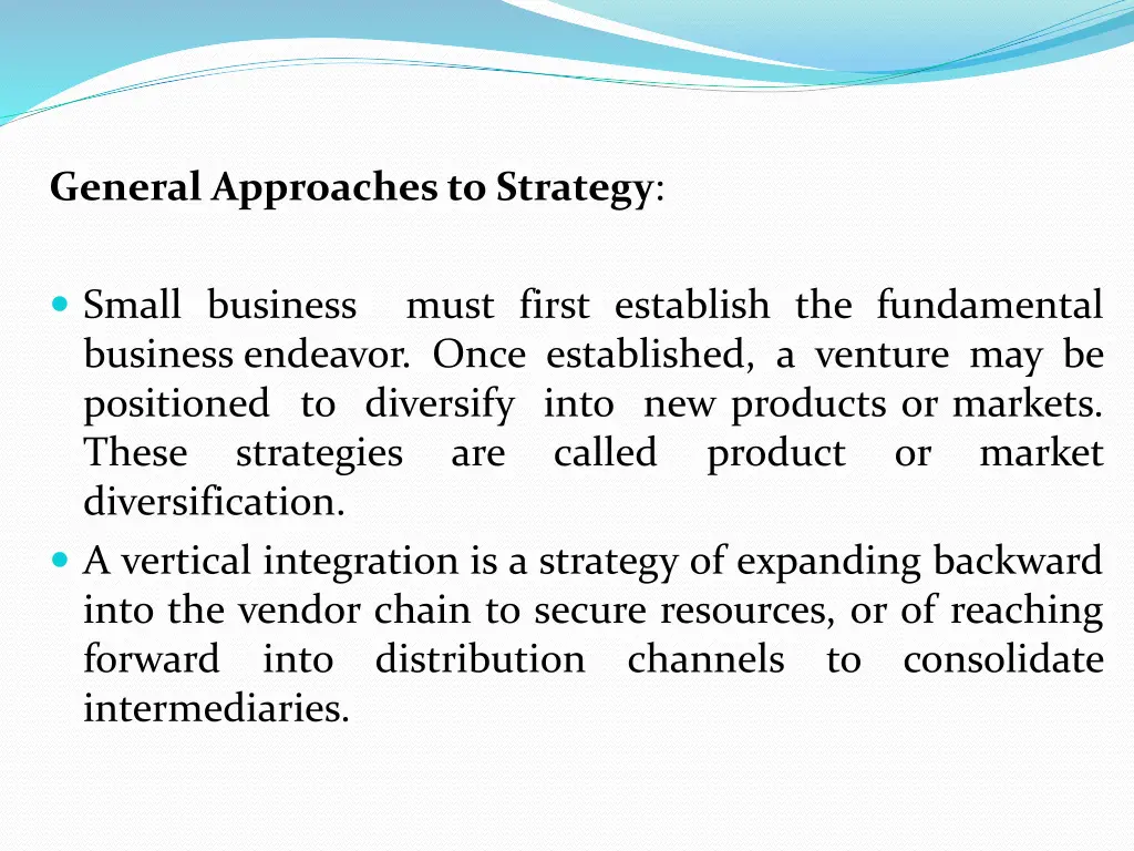 general approaches to strategy