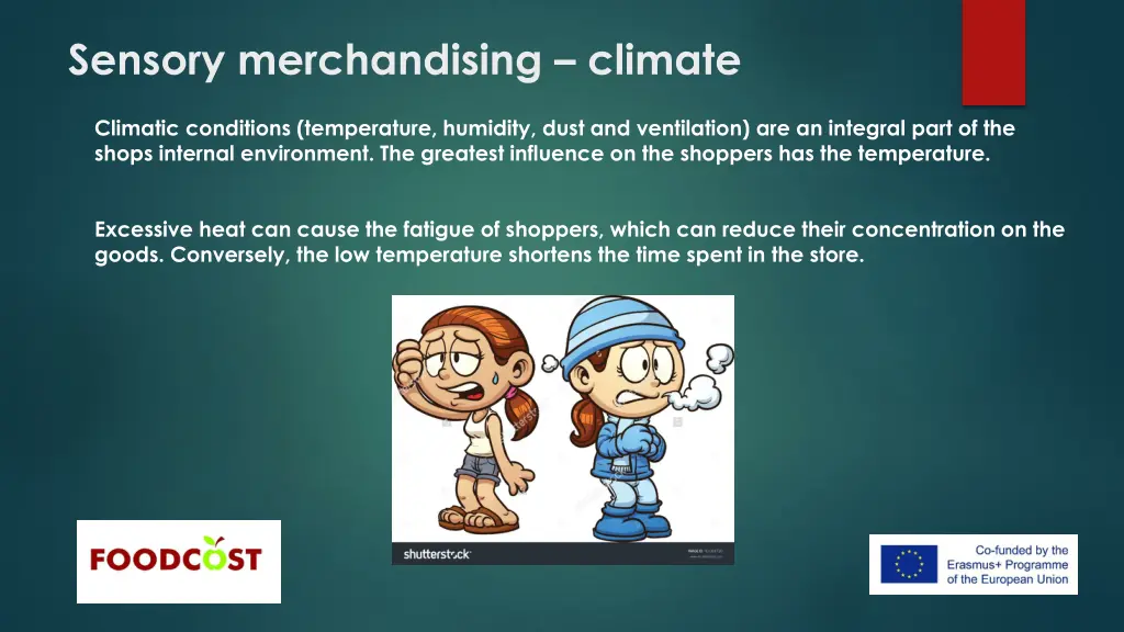 sensory merchandising climate