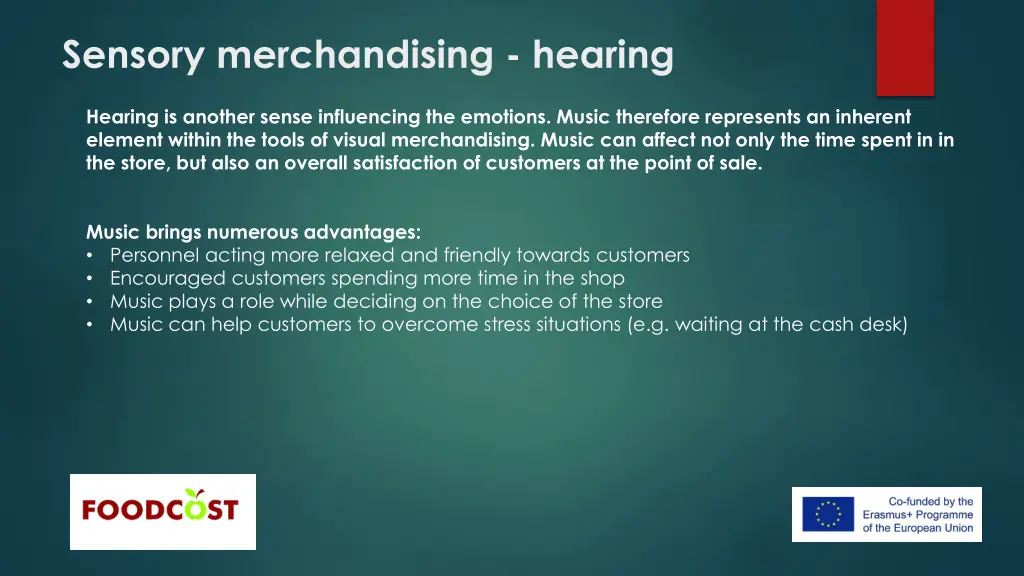 sensory merchandising hearing