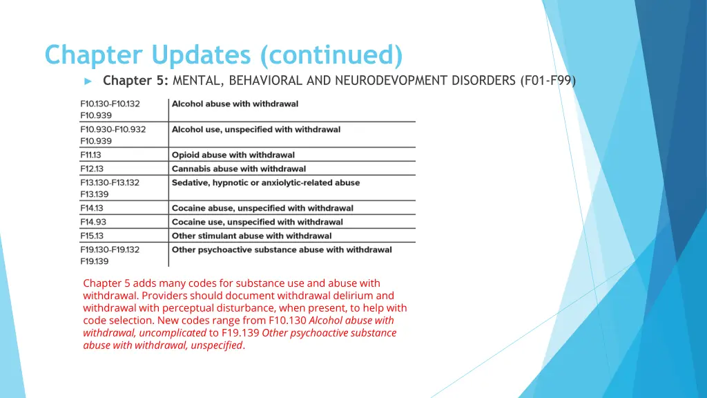 chapter updates continued chapter 5 mental