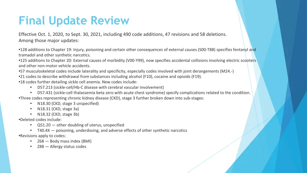final update review