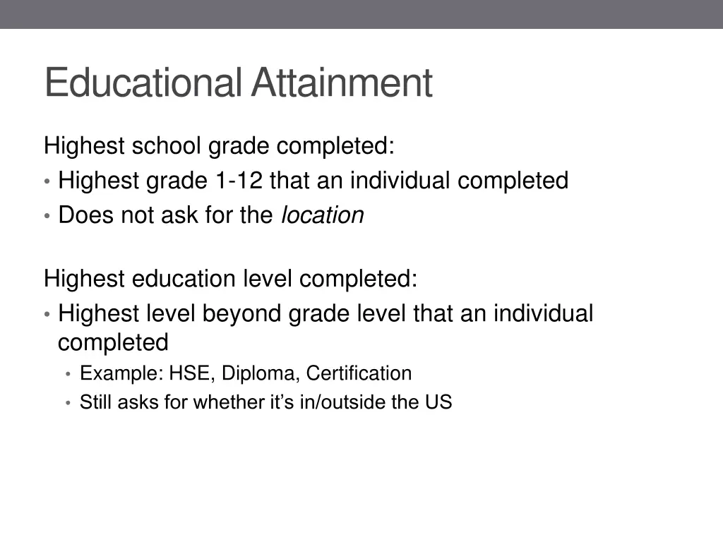 educational attainment 1