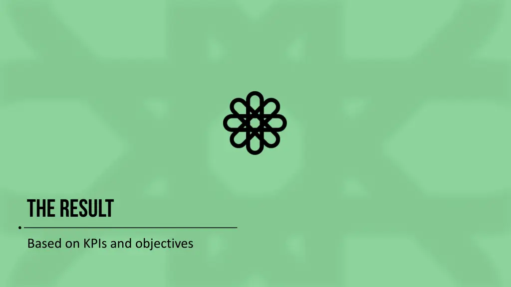 based on kpis and objectives