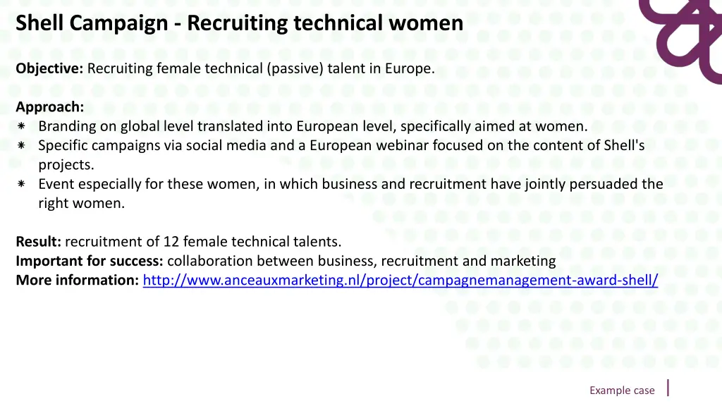 shell campaign recruiting technical women