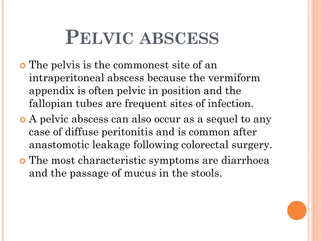 p elvic abscess