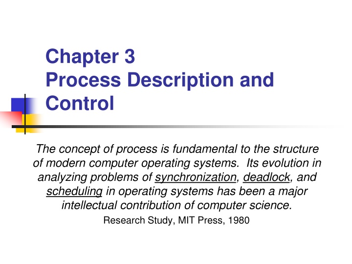 chapter 3 process description and control