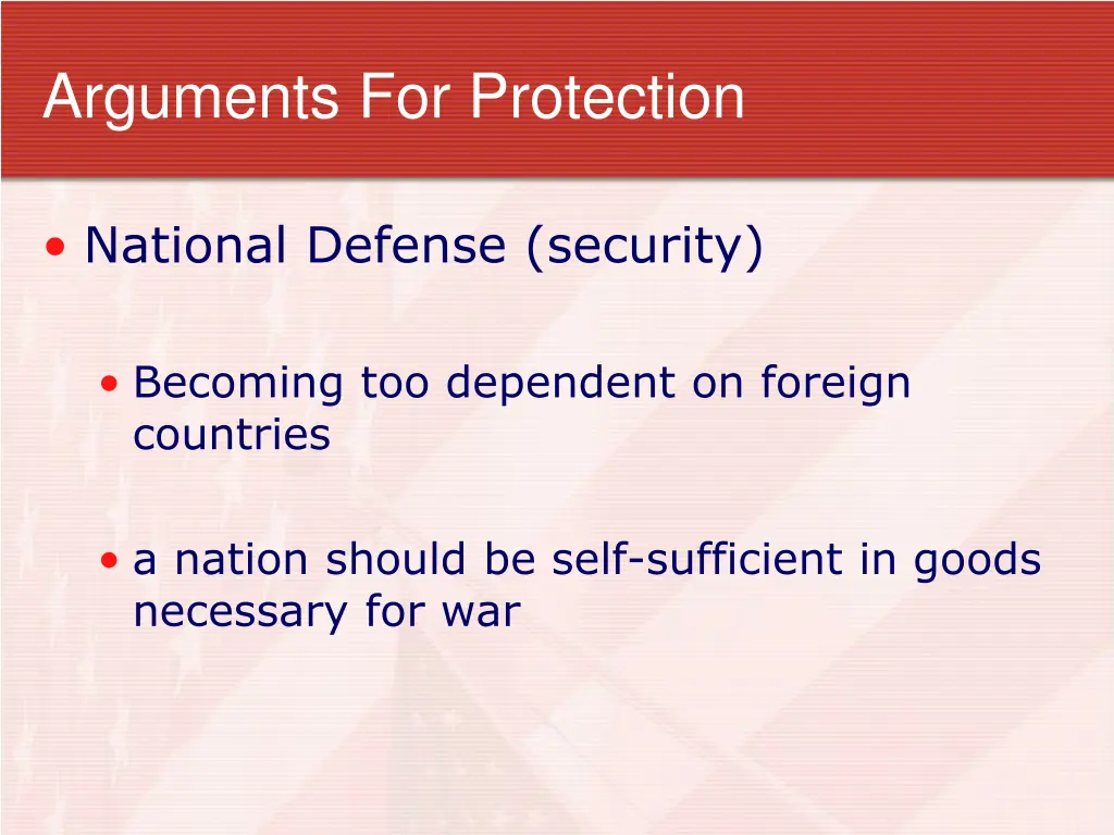 arguments for protection