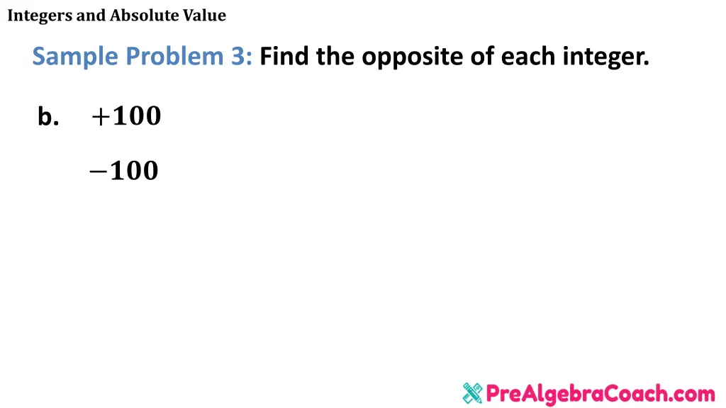 integers and absolute value 19