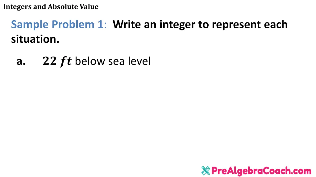 integers and absolute value 3