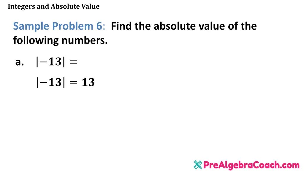 integers and absolute value 34