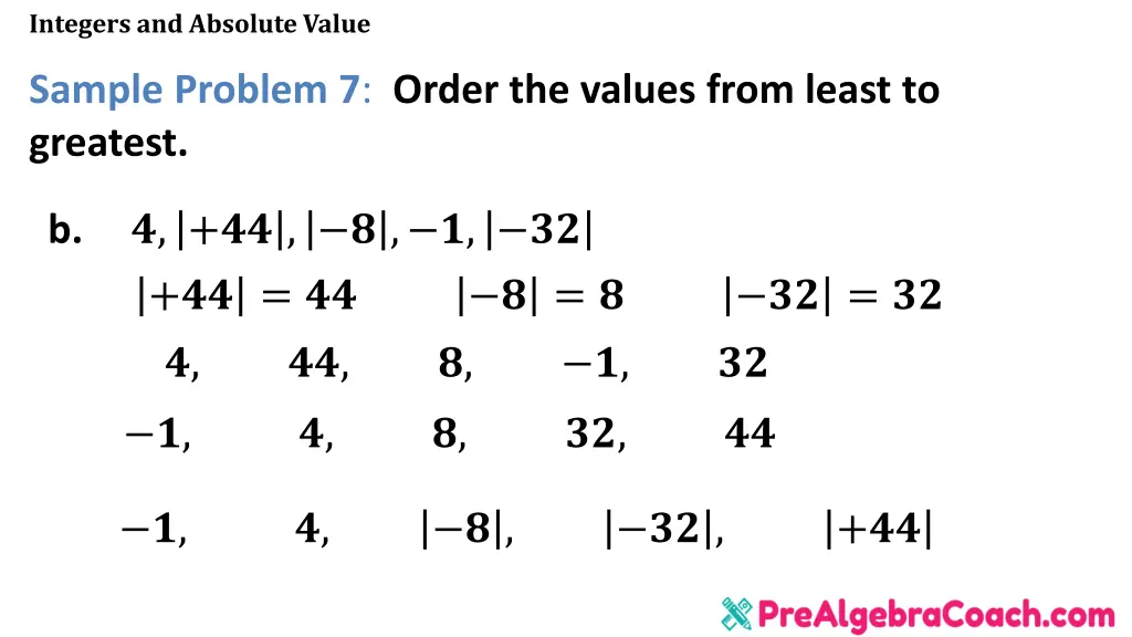 integers and absolute value 42