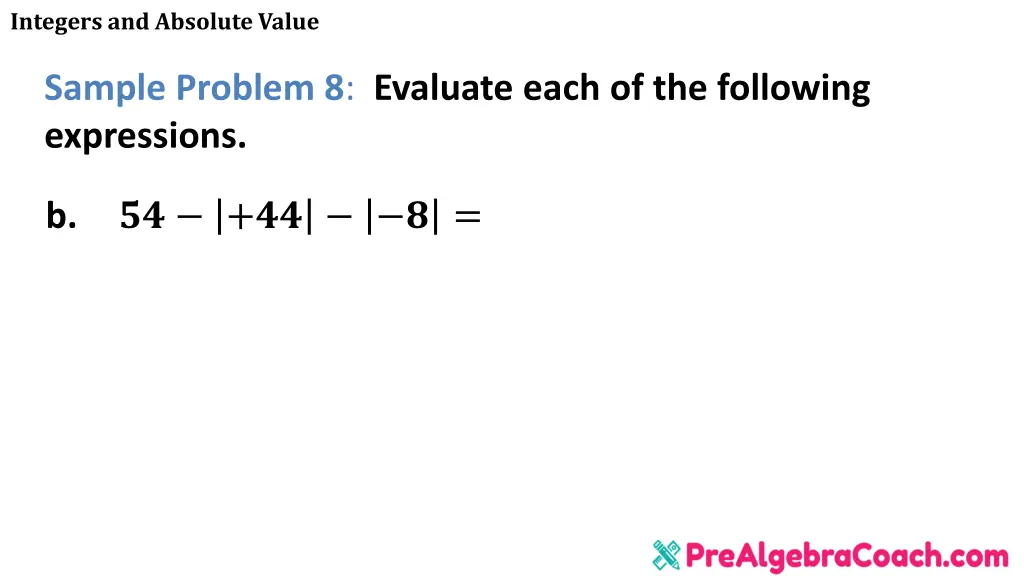 integers and absolute value 45