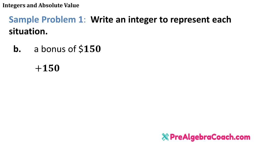 integers and absolute value 6