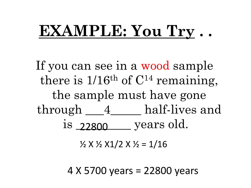 example you try 2