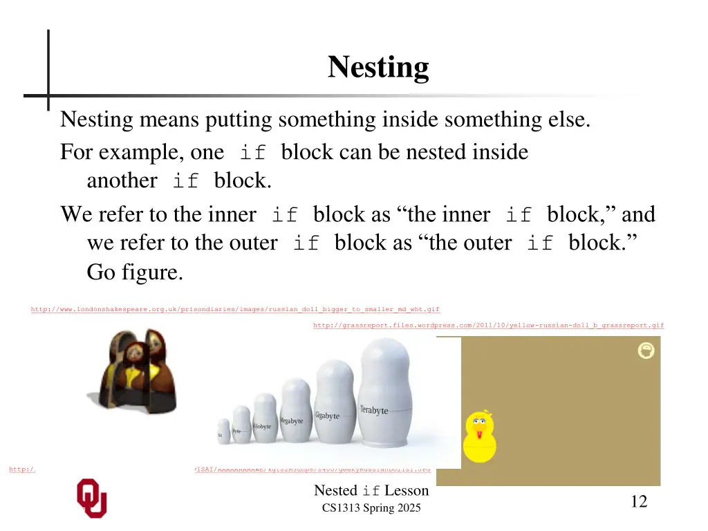 nesting