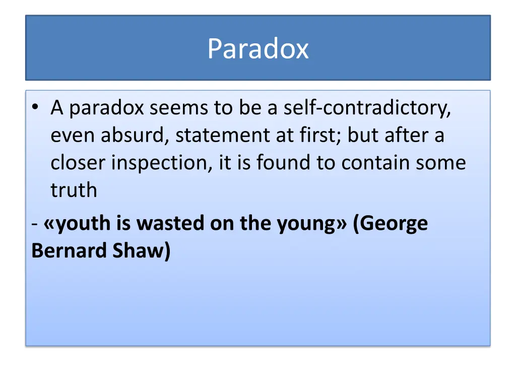 paradox