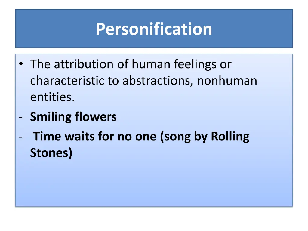 personification