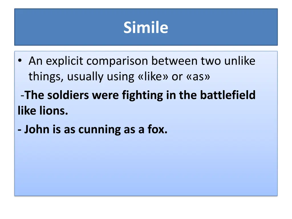 simile
