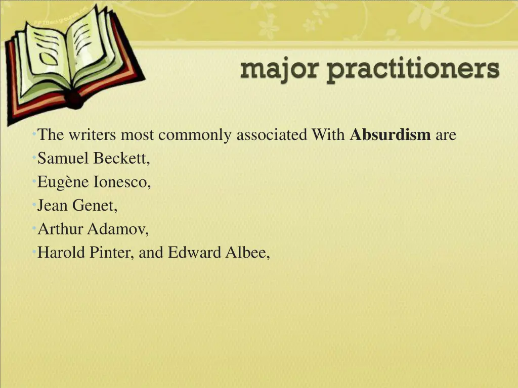 the writers most commonly associated with