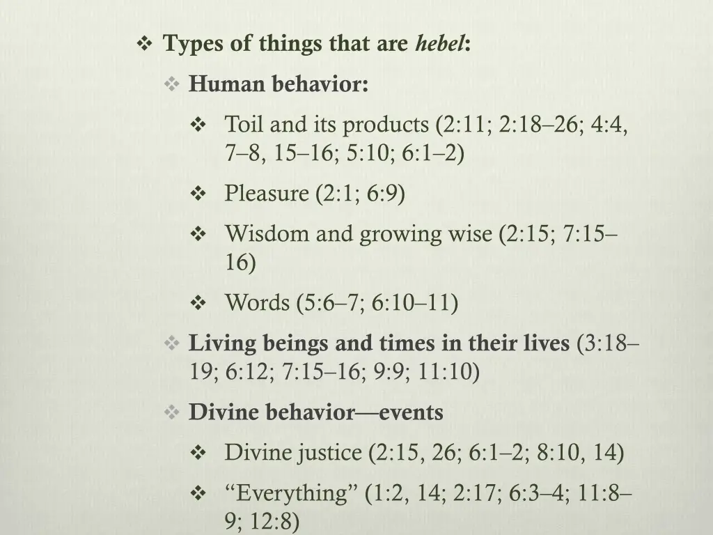 types of things that are hebel