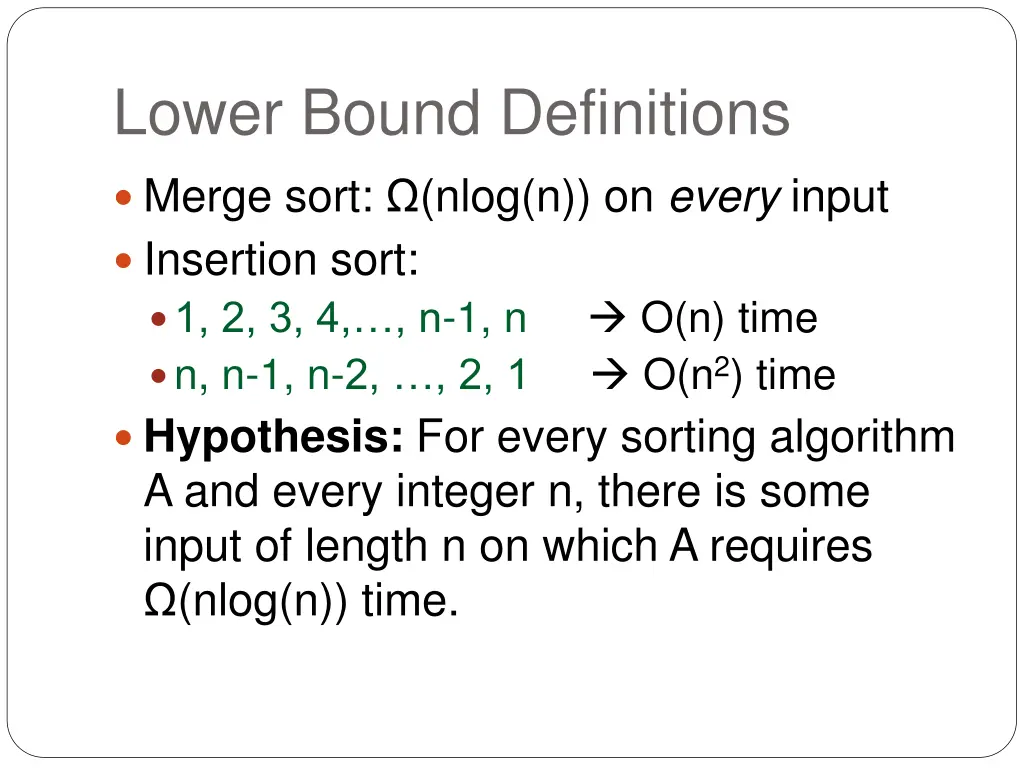 lower bound definitions