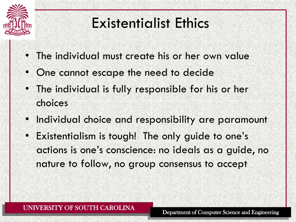 existentialist ethics