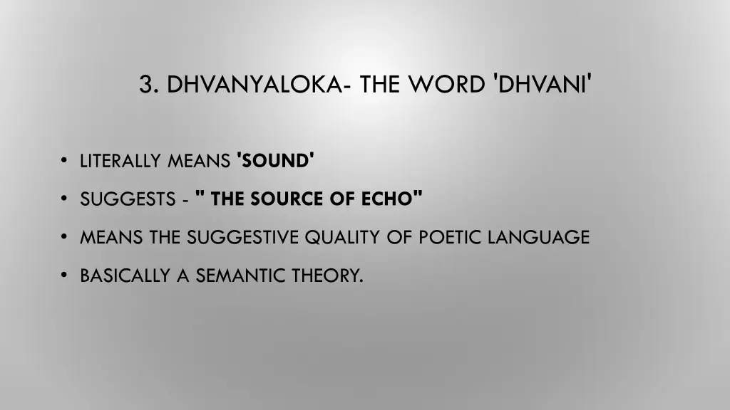 3 dhvanyaloka the word dhvani