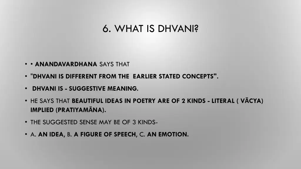 6 what is dhvani