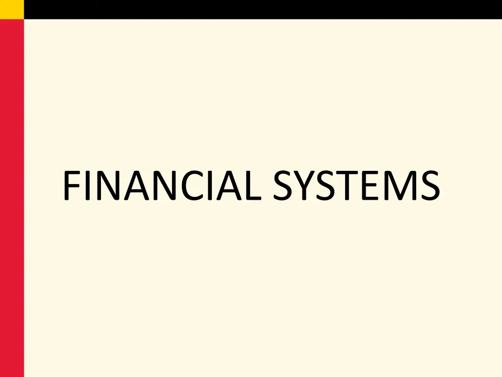 financial systems