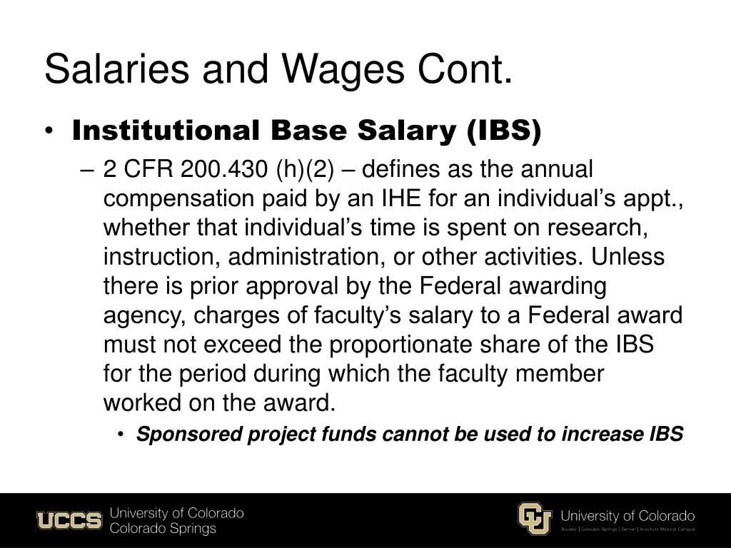 salaries and wages cont