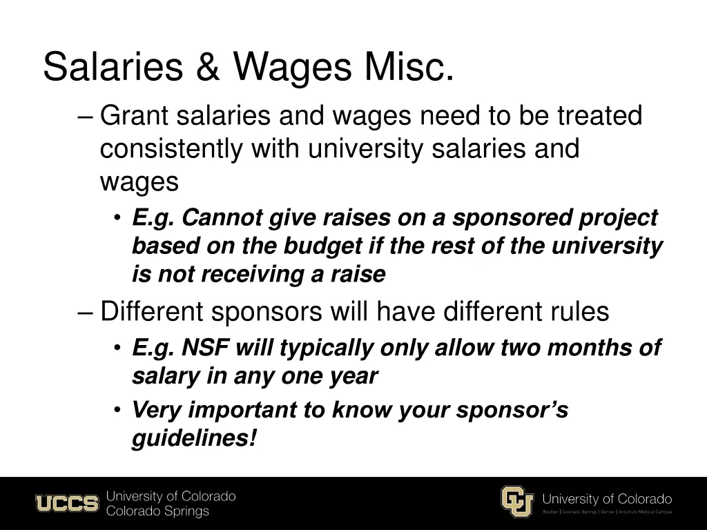 salaries wages misc grant salaries and wages need