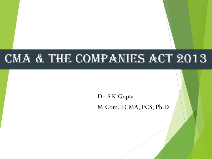 cma the companies act 2013